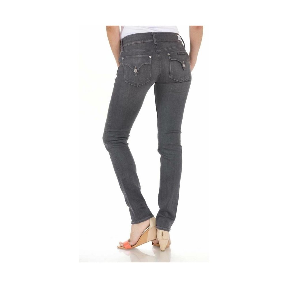 Hudson Collin Flap Pocket Skinny Jean Gray color